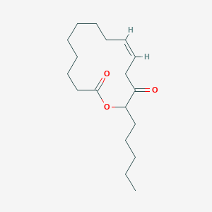 molecular formula C18H30O3 B046868 (10Z)-14-pentyl-1-oxacyclotetradec-10-ene-2,13-dione CAS No. 114416-55-6