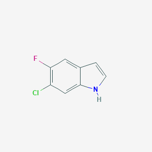 molecular formula C8H5ClFN B046869 6-氯-5-氟吲哚 CAS No. 122509-72-2
