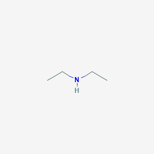 molecular formula C4H11N<br>(C2H5)2NH<br>(C2H5)2NH<br>C4H11N B046881 Diethylamine CAS No. 109-89-7