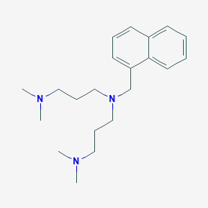 molecular formula C21H33N3 B4688192 N'-[3-(dimethylamino)propyl]-N,N-dimethyl-N'-(naphthalen-1-ylmethyl)propane-1,3-diamine 