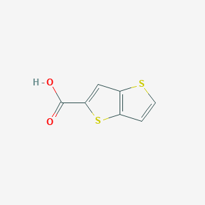 molecular formula C7H4O2S2 B046883 噻吩并[3,2-b]噻吩-2-羧酸 CAS No. 1723-27-9