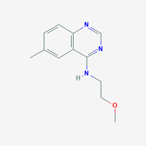 molecular formula C12H15N3O B4688506 N-(2-methoxyethyl)-6-methylquinazolin-4-amine 