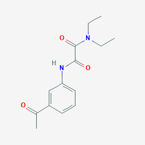 molecular formula C14H18N2O3 B4688905 N-(3-acetylphenyl)-N',N'-diethyloxamide 