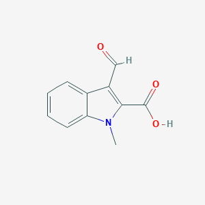 molecular formula C11H9NO3 B046896 3-formyl-1-methyl-1H-indole-2-carboxylic acid CAS No. 174094-26-9