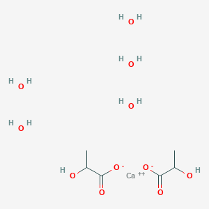 molecular formula C6H20CaO11 B046897 乳酸钙五水合物 CAS No. 5743-47-5