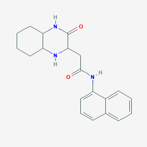molecular formula C20H23N3O2 B4689832 N-(NAPHTHALEN-1-YL)-2-(3-OXO-DECAHYDROQUINOXALIN-2-YL)ACETAMIDE 