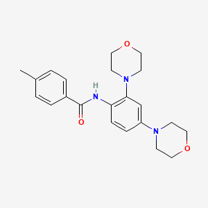 molecular formula C22H27N3O3 B4689908 N-(2,4-dimorpholin-4-ylphenyl)-4-methylbenzamide 