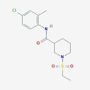 molecular formula C15H21ClN2O3S B4690032 N-(4-chloro-2-methylphenyl)-1-(ethylsulfonyl)piperidine-3-carboxamide 