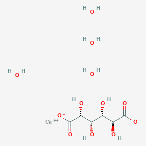molecular formula C6H8CaO8 B046906 calcium;(2R,3S,4S,5S)-2,3,4,5-tetrahydroxyhexanedioate CAS No. 5793-89-5