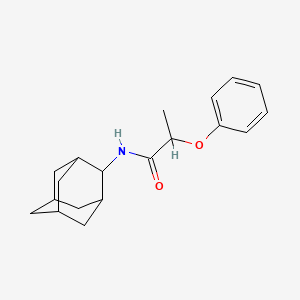 molecular formula C19H25NO2 B4690783 N-(ADAMANTAN-2-YL)-2-PHENOXYPROPANAMIDE 