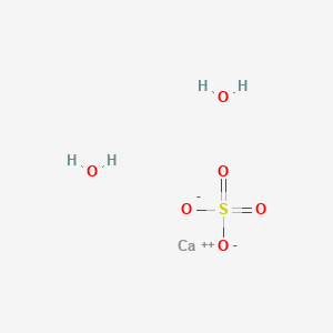molecular formula CaSO4. 2H2O<br>CaH4O6S B046909 Calcium sulfate dihydrate CAS No. 10101-41-4
