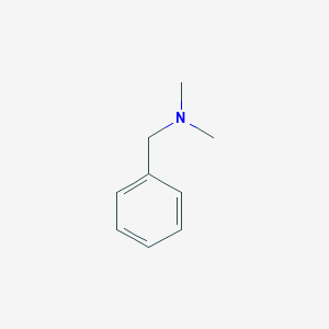 molecular formula C9H13N<br>C6H5CH2N(CH3)2<br>C9H13N B046912 N,N-二甲基苄胺 CAS No. 103-83-3