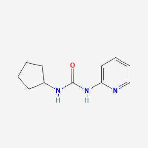 molecular formula C11H15N3O B4691223 1-Cyclopentyl-3-pyridin-2-ylurea 