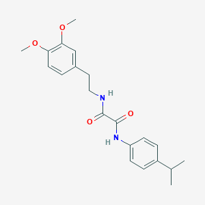 molecular formula C21H26N2O4 B4691637 N-[2-(3,4-dimethoxyphenyl)ethyl]-N'-[4-(propan-2-yl)phenyl]ethanediamide 