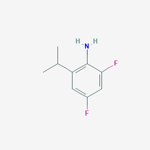 molecular formula C9H11F2N B046917 2,4-Difluoro-6-(propan-2-yl)aniline CAS No. 112121-88-7
