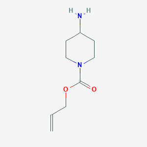 molecular formula C9H16N2O2 B046918 4-氨基-1-N-丙烯基-哌啶 CAS No. 358969-71-8