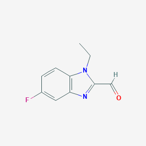 molecular formula C10H9FN2O B046919 1-ethyl-5-fluoro-1H-benzo[d]imidazole-2-carbaldehyde CAS No. 119389-21-8