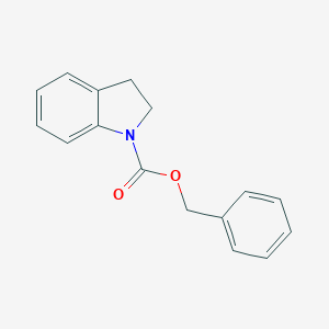 molecular formula C16H15NO2 B469231 Benzyl 1-indolinecarboxylate CAS No. 132431-12-0