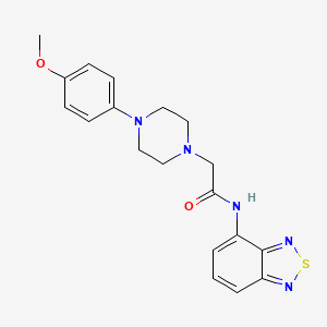 molecular formula C19H21N5O2S B4692708 N-(2,1,3-benzothiadiazol-4-yl)-2-[4-(4-methoxyphenyl)piperazin-1-yl]acetamide 