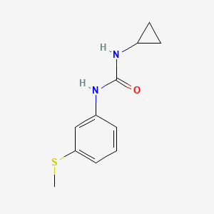 molecular formula C11H14N2OS B4692972 N-CYCLOPROPYL-N'-[3-(METHYLSULFANYL)PHENYL]UREA 