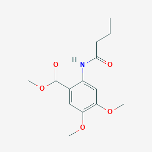 molecular formula C14H19NO5 B4693175 Methyl 2-(butanoylamino)-4,5-dimethoxybenzoate 