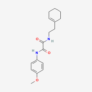 molecular formula C17H22N2O3 B4693203 N-[2-(cyclohex-1-en-1-yl)ethyl]-N'-(4-methoxyphenyl)ethanediamide 