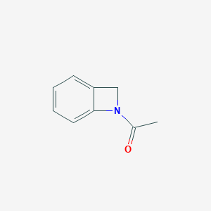molecular formula C9H9NO B046934 7-Acetyl-7-azabicyclo[4.2.0]octa-1,3,5-triene CAS No. 123206-67-7