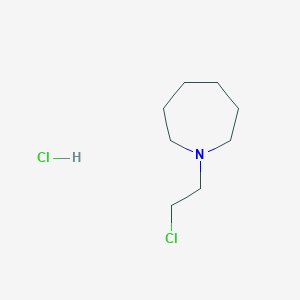 molecular formula C8H17Cl2N B046935 盐酸 1-(2-氯乙基)氮杂环己烷 CAS No. 26487-67-2
