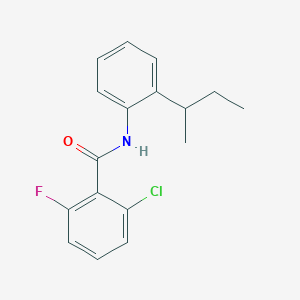 molecular formula C17H17ClFNO B4694019 N-[2-(butan-2-yl)phenyl]-2-chloro-6-fluorobenzamide 
