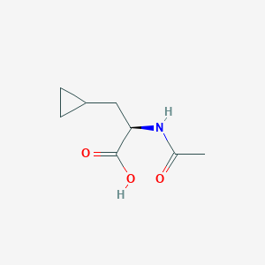 molecular formula C8H13NO3 B046944 (R)-2-Acetylamino-3-cyclopropylpropionic acid CAS No. 121786-36-5