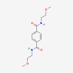 molecular formula C14H20N2O4 B4694420 N1,N4-BIS(2-METHOXYETHYL)BENZENE-1,4-DICARBOXAMIDE 