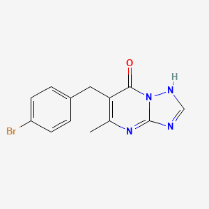molecular formula C13H11BrN4O B4694635 6-(4-Bromobenzyl)-5-methyl[1,2,4]triazolo[1,5-a]pyrimidin-7-ol 