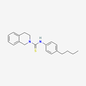 molecular formula C20H24N2S B4694769 N-(4-butylphenyl)-3,4-dihydro-1H-isoquinoline-2-carbothioamide 