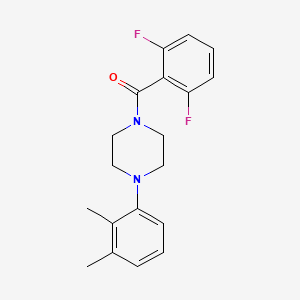 molecular formula C19H20F2N2O B4695158 (2,6-DIFLUOROPHENYL)[4-(2,3-DIMETHYLPHENYL)PIPERAZINO]METHANONE 