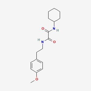 molecular formula C17H24N2O3 B4695183 N'-cyclohexyl-N-[2-(4-methoxyphenyl)ethyl]oxamide 