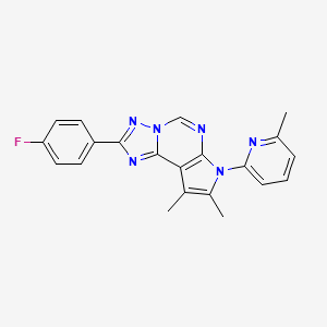 2-(4-fluorophenyl)-8,9-dimethyl-7-(6-methyl-2-pyridinyl)-7H-pyrrolo[3,2-e][1,2,4]triazolo[1,5-c]pyrimidine