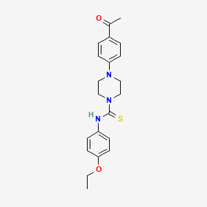 4-(4-acetylphenyl)-N-(4-ethoxyphenyl)-1-piperazinecarbothioamide