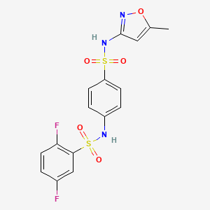 2,5-difluoro-N-(4-{[(5-methyl-3-isoxazolyl)amino]sulfonyl}phenyl)benzenesulfonamide
