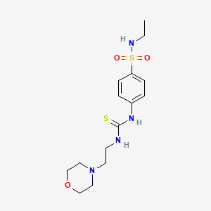 N-ethyl-4-[({[2-(4-morpholinyl)ethyl]amino}carbonothioyl)amino]benzenesulfonamide