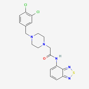 N-2,1,3-benzothiadiazol-4-yl-2-[4-(3,4-dichlorobenzyl)-1-piperazinyl]acetamide