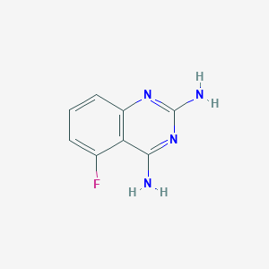 molecular formula C8H7FN4 B046956 2,4-Diamino-5-fluoroquinazoline CAS No. 119584-70-2