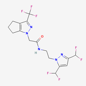 N-{2-[3,5-bis(difluoromethyl)-1H-pyrazol-1-yl]ethyl}-2-[3-(trifluoromethyl)-5,6-dihydrocyclopenta[c]pyrazol-1(4H)-yl]acetamide