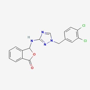 3-{[1-(3,4-dichlorobenzyl)-1H-1,2,4-triazol-3-yl]amino}-2-benzofuran-1(3H)-one