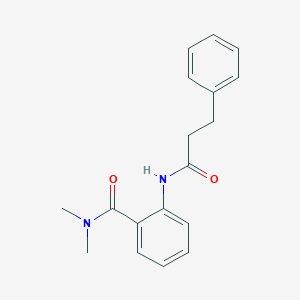 molecular formula C18H20N2O2 B469569 N,N-dimethyl-2-[(3-phenylpropanoyl)amino]benzamide CAS No. 815613-69-5