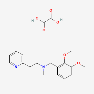 molecular formula C19H24N2O6 B4695694 N-[(2,3-dimethoxyphenyl)methyl]-N-methyl-2-pyridin-2-ylethanamine;oxalic acid 
