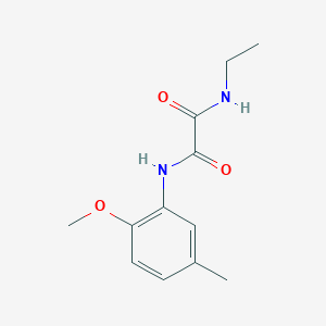 molecular formula C12H16N2O3 B4695756 N-ethyl-N'-(2-methoxy-5-methylphenyl)oxamide 