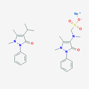 molecular formula C27H34N5NaO5S B046958 Propyphenazone-metamizol CAS No. 124779-64-2