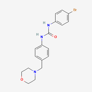 molecular formula C18H20BrN3O2 B4696187 N-(4-BROMOPHENYL)-N'-[4-(MORPHOLINOMETHYL)PHENYL]UREA 