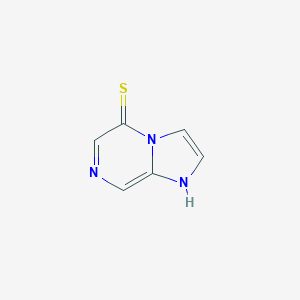 molecular formula C6H5N3S B046963 Imidazo[1,2-a]pyrazine-5-thiol CAS No. 112266-79-2