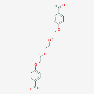 molecular formula C20H22O6 B046964 4-[2-[2-[2-(4-Formylphenoxy)ethoxy]ethoxy]ethoxy]benzaldehyde CAS No. 111550-48-2